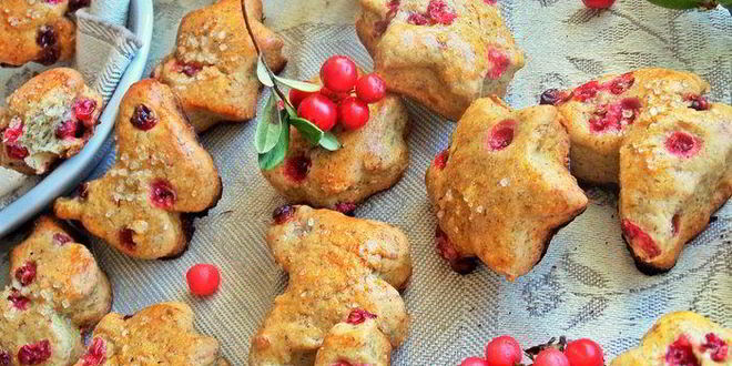 Рецепт пряников с брусникой на цельнозерновой муке