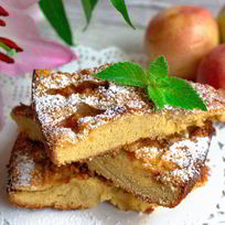 Рецепт Классической шарлотки с яблоками и нектаринами