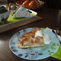 Рецепт Классической шарлотки с яблоками и творогом