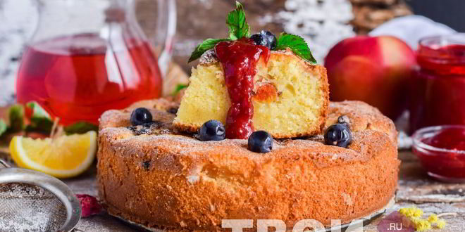 Рецепт шарлотки на кефире