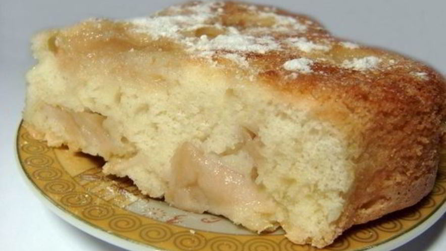 Рецепт шарлотки на маргарине с яблоками