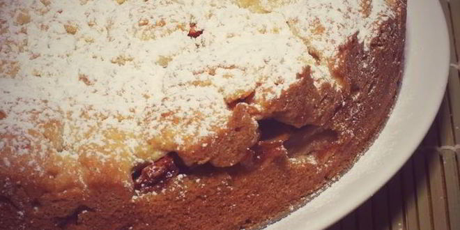 Рецепт шарлотки на песочном тесте