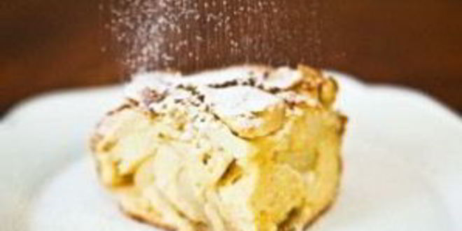 Рецепт шарлотки на простокваше с яблоками