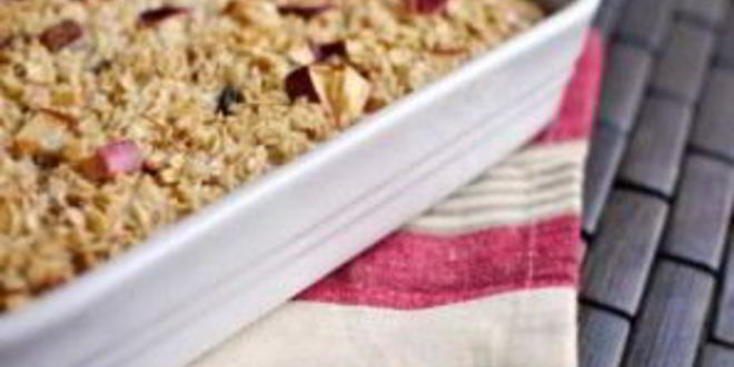 Рецепт шарлотки с овсянкой