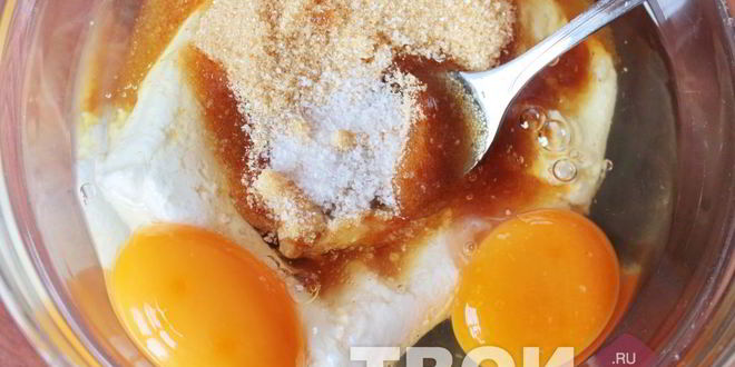 Рецепт шарлотки с творогом