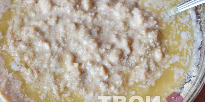 Рецепт шарлотки с творогом