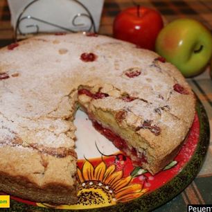 Рецепт Шарлотки с вишней в духовке