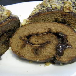 Рецепт Шоколадна-орехового рулет