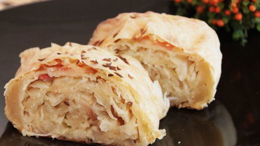 Рецепт богемского штруделя с капустой