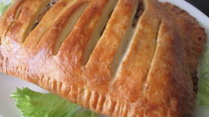 Рецепт Рыбного штруделя из творожного теста