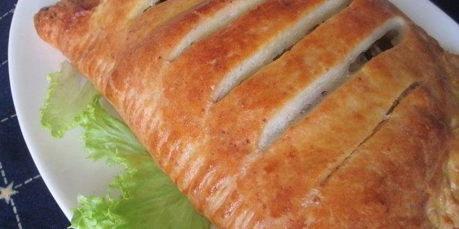 Рецепт рыбного штруделя из творожного теста