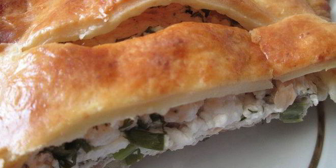 Рецепт рыбного штруделя из творожного теста