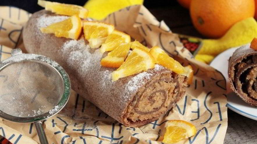 Рецепт штруделя бананово-апельсиновый