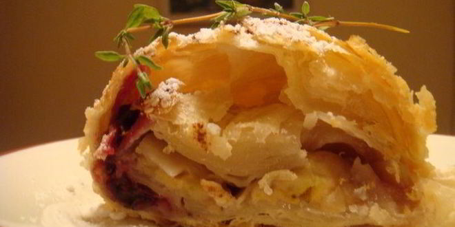 Рецепт штруделя бананово-смородиновый