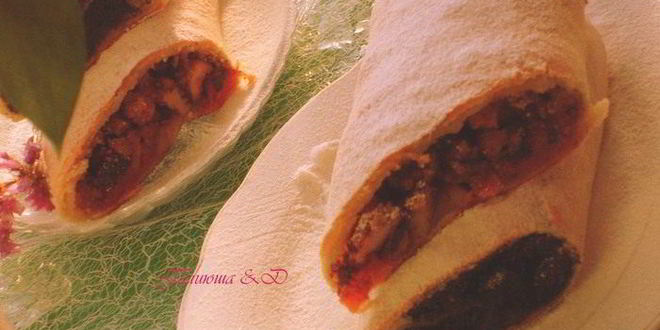 Рецепт штруделя из творожного теста без яиц