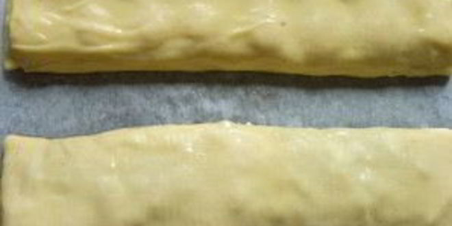 Рецепт штруделя из творожного теста с вишневой начинкой