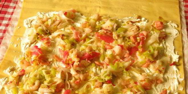 Рецепт штруделя с крабовыми палочками