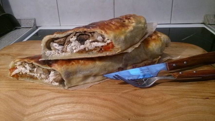Рецепт штруделя с курицей