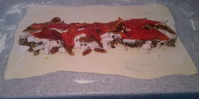 Рецепт штруделя с курицей