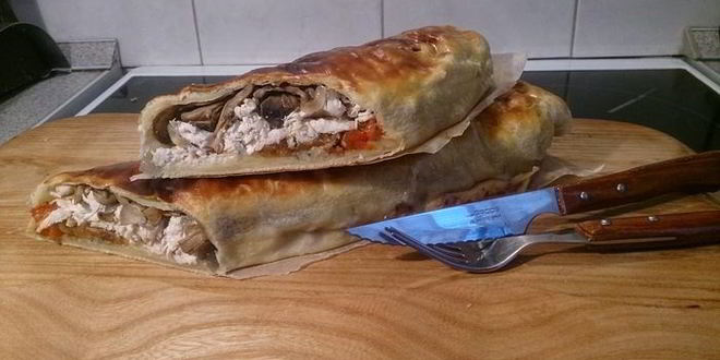 Рецепт штруделя с курицей