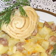 Рецепт Штруделя с мясом и картошкой