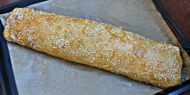 Рецепт штруделя со свеклой, сыром и шпинатом