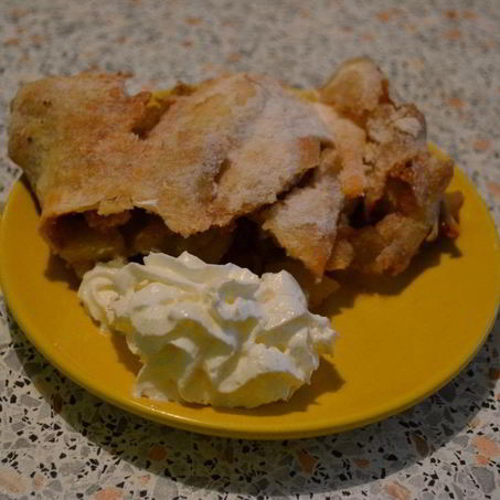 Рецепт Яблочного штруделя из бездрожжевого теста