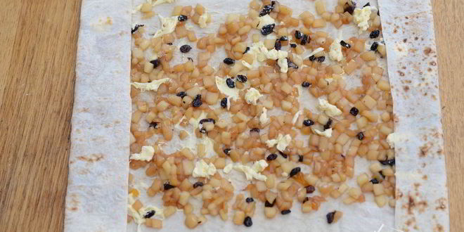 Рецепт яблочного штруделя из лаваша