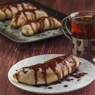 Рецепт Слоек с бананом из слоеного теста