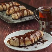 Рецепт Слоек с бананом из слоеного теста