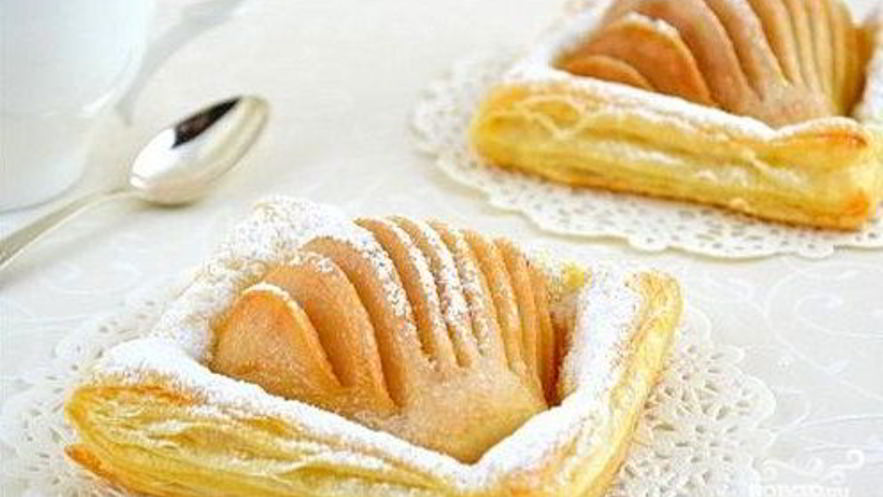 Рецепт слоек с грушей