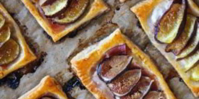 Рецепт слоек с инжиром и ветчиной