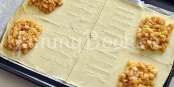 Рецепт слоек с яблоками