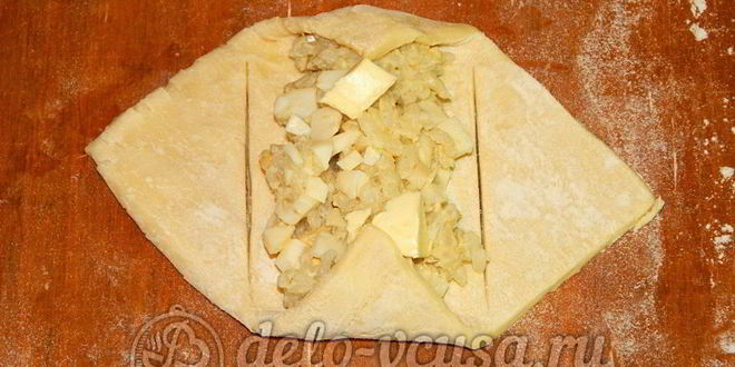 Рецепт слоек с яйцом и рисом