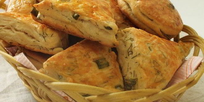 Рецепт слоек с зеленью