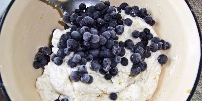 Рецепт чернично-лимонных сырники