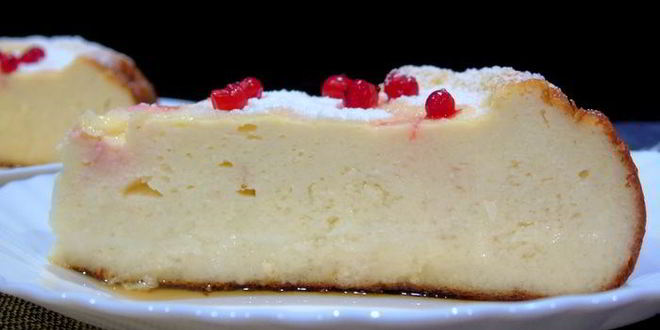 Рецепт нежного творожника с яблоками