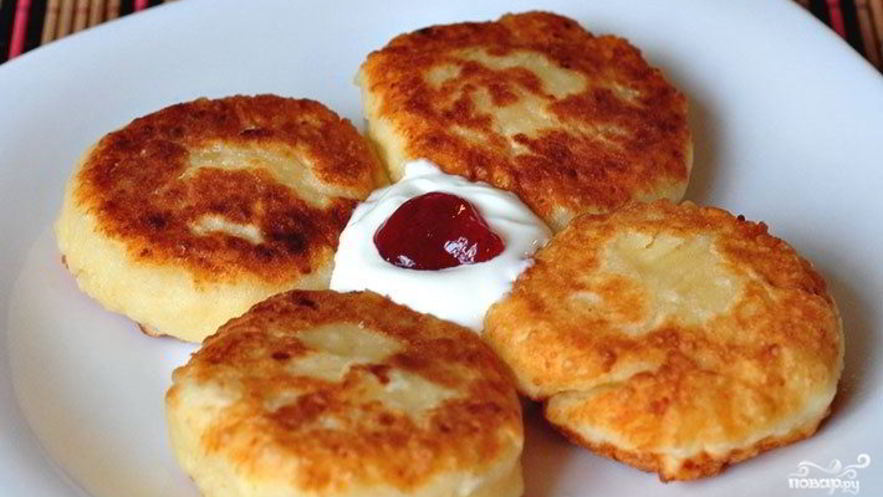 Рецепт сырников из творога на сковороде
