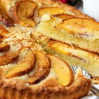 Рецепт Творожника с персиками