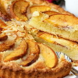 Рецепт Творожника с персиками