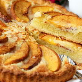 Рецепт Творожника с персиками