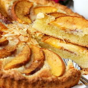 Рецепт Творожника с персиками