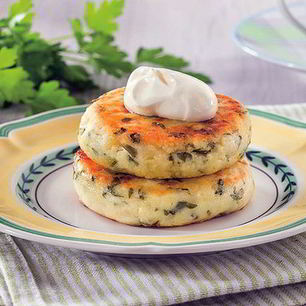 Рецепт Творожников с сыром и зеленью