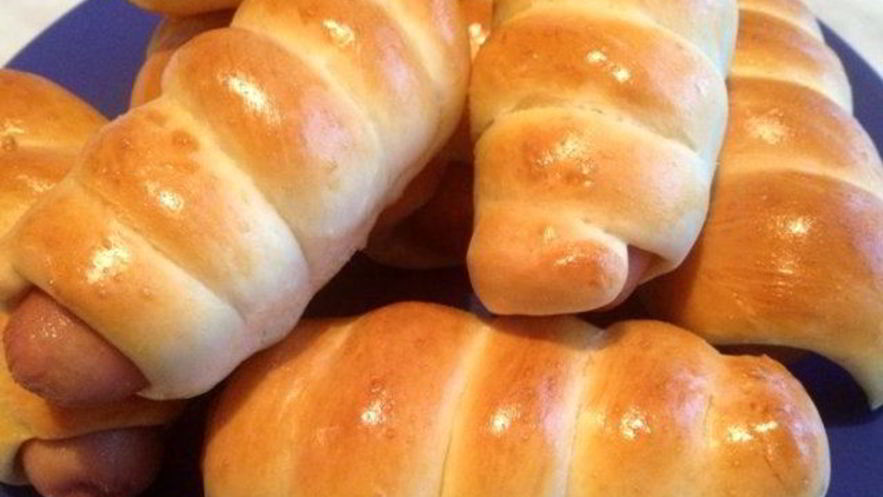 Рецепт теста для пирожков с сосиской