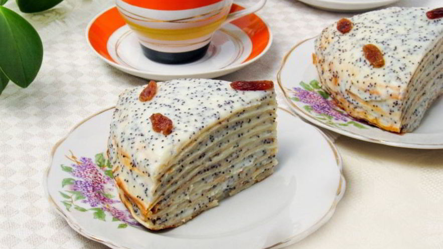 Рецепт блинного торта с кремом