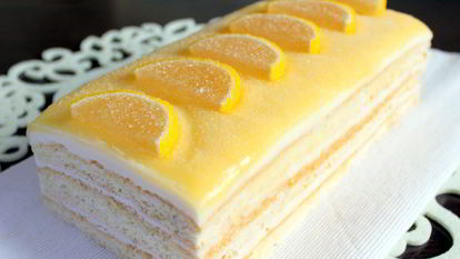 Рецепт Лимонно-творожного торт