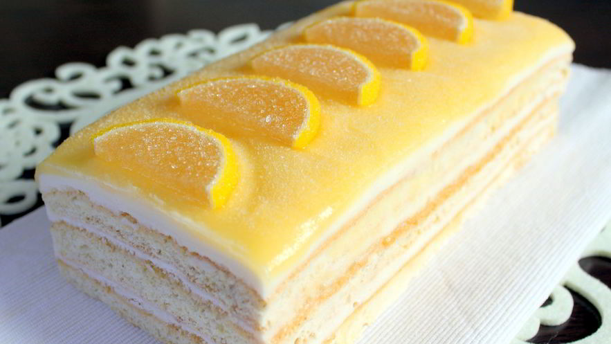 Рецепт лимонно-творожного торт