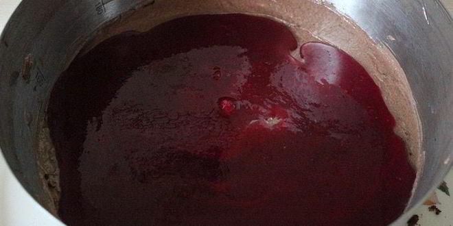 Рецепт шоколадна-брусничного торт