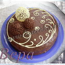 Рецепт Шоколадного торта с брусничным суфле