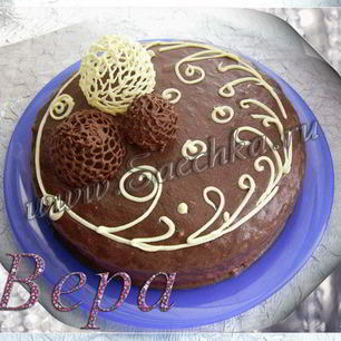 Рецепт Шоколадного торта с брусничным суфле